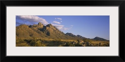 Mountain range on a landscape, Organ Mountains, New Mexico