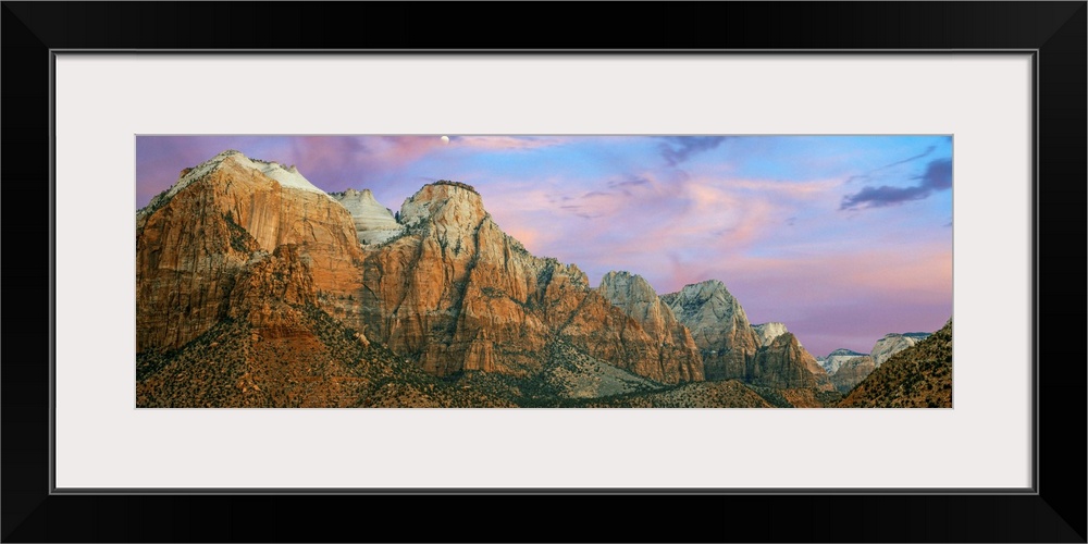 Low angle view of a mountain range, The Sentinel, Zion National Park, Washington County, Utah, USA