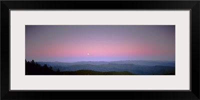 Mountains at dusk, Great Smoky Mountains, Great Smoky Mountains National Park, North Carolina