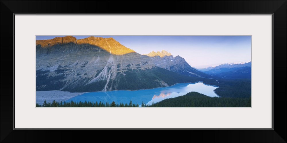 Mountains next to a lake, Peyto Lake, Banff National Park, Alberta, Canada