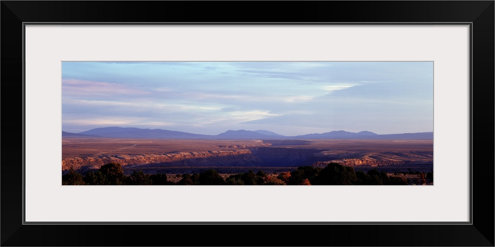 Mountains on a landscape, Rio Grande Gorge, Taos, New Mexico