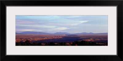 Mountains on a landscape, Rio Grande Gorge, Taos, New Mexico