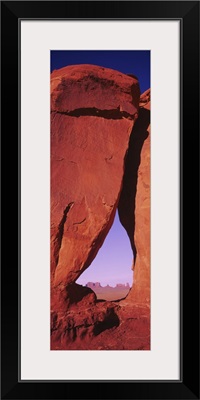 Natural arch at a desert, Teardrop Arch, Monument Valley Tribal Park, Monument Valley, Utah