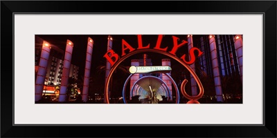Neon sign of a hotel Ballys Las Vegas The Strip Las Vegas Nevada
