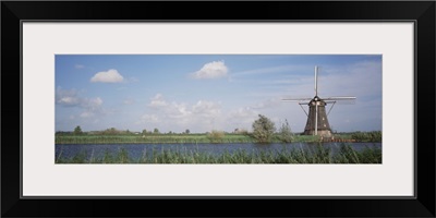Netherlands, Traditional windmill in the village