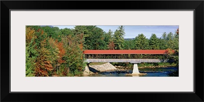 New Hampshire, Conway, Covered bridge over Saco River