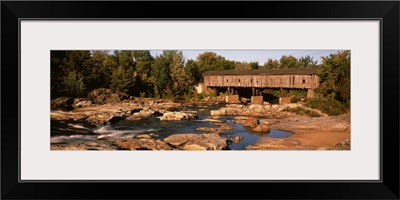 New York State, Essex, Covered Bridge over the Ausable River