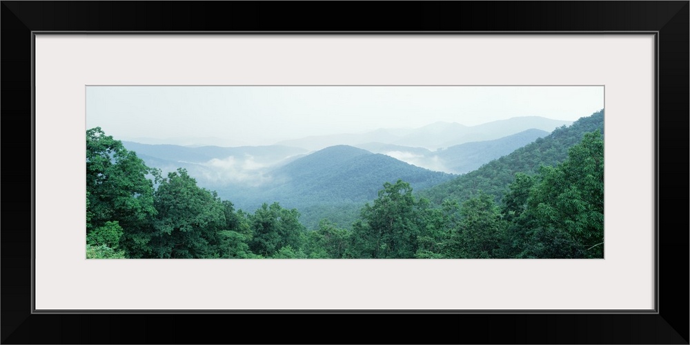 North Carolina, Blue Ridge Parkway, View from Big Ridge overlooking Milepost 404