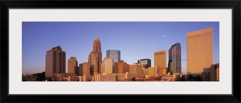 North Carolina, Charlotte, View of a urban cityscape