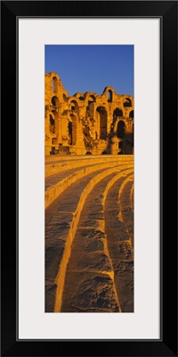 Old ruins of an amphitheater, Roman Theater, El Djem, Mahdia Governorate, Tunisia