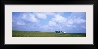 Panoramic view of a landscape, Marshall County, Iowa