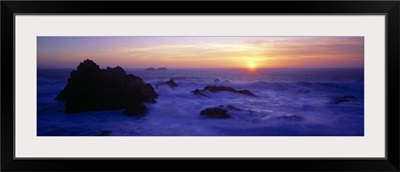 Panoramic view of the ocean, Monterey County, Big Sur, California