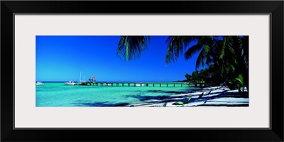 Pier Beach Langiloa French Polynesia