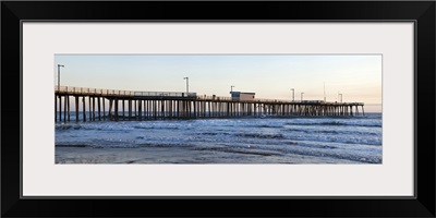 Pier in an ocean, Pismo Beach Pier, Pismo Beach, San Luis Obispo County, California