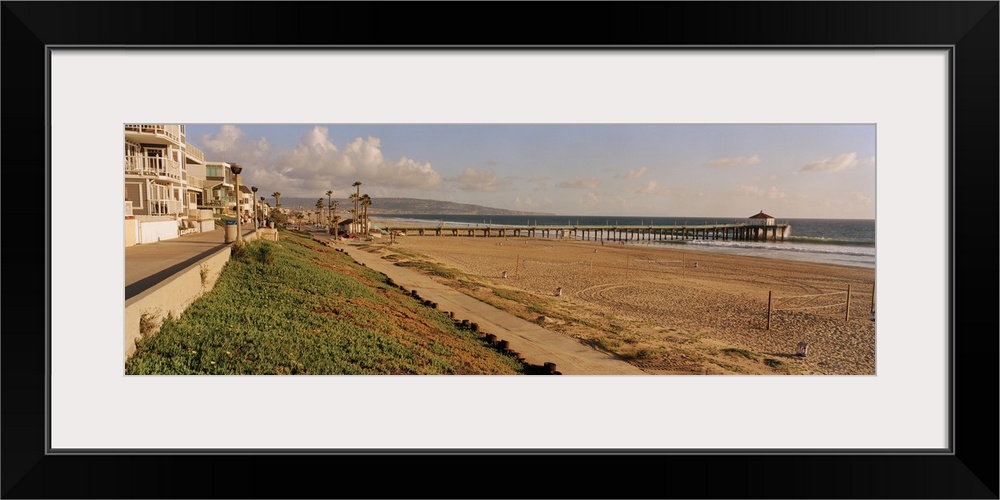 Pier on the beach, Manhattan Beach Pier, Manhattan Beach, Los Angeles County, California