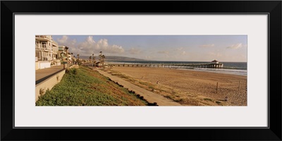 Pier on the beach, Manhattan Beach Pier, Manhattan Beach, Los Angeles County, California