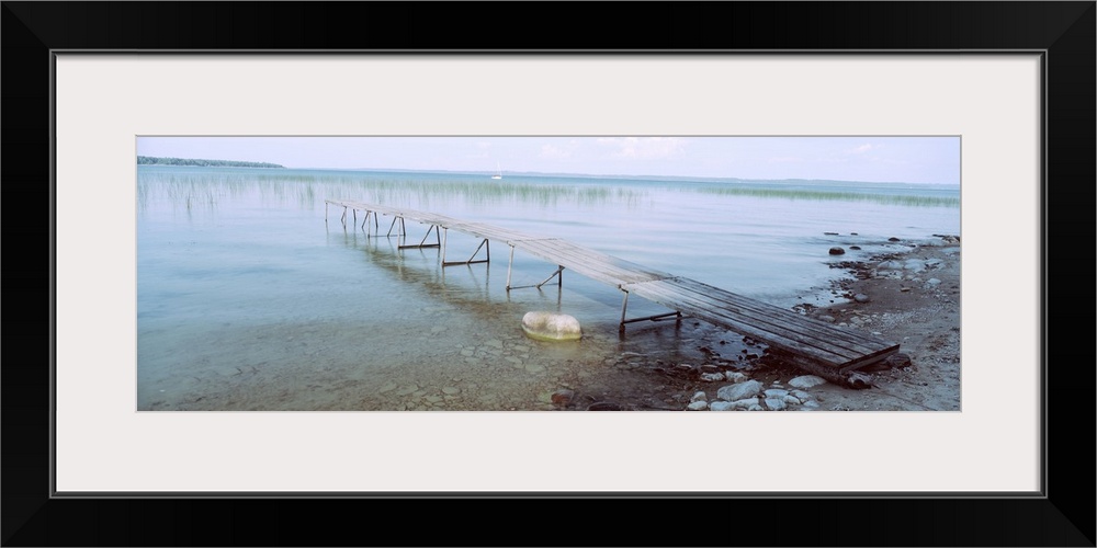 Pier over a lake, Traverse City, Michigan