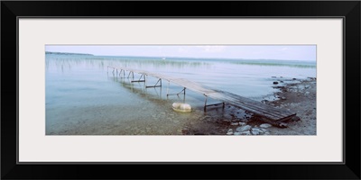 Pier over a lake, Traverse City, Michigan