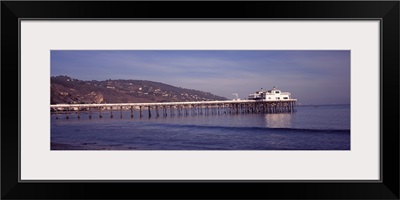 Pier over an ocean, Malibu Pier, Malibu, Los Angeles County, California