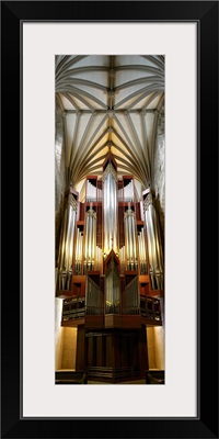 Pipe organ in a church St. Giles Cathedral Royal Mile Edinburgh Scotland