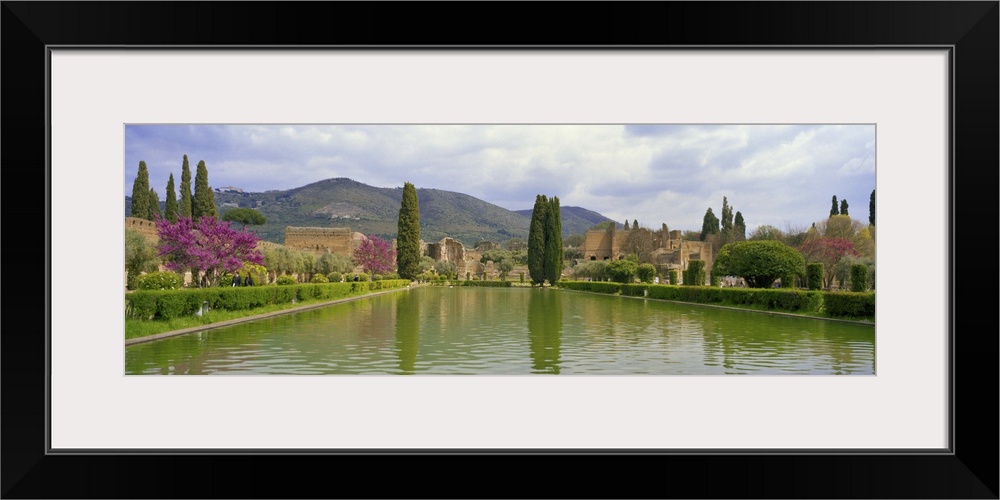 Pond at a villa, Hadrian's Villa, Tivoli, Lazio, Italy