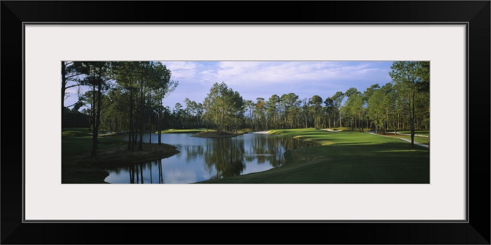 Pond on a golf course, Kilmarlic Golf Club, Outer Banks, North Carolina