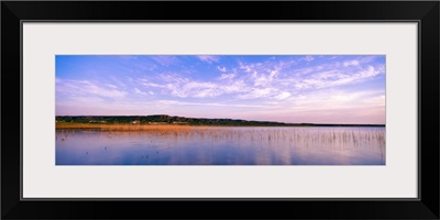 Reflection of clouds in a lake, Elephant Butte Lake, New Mexico