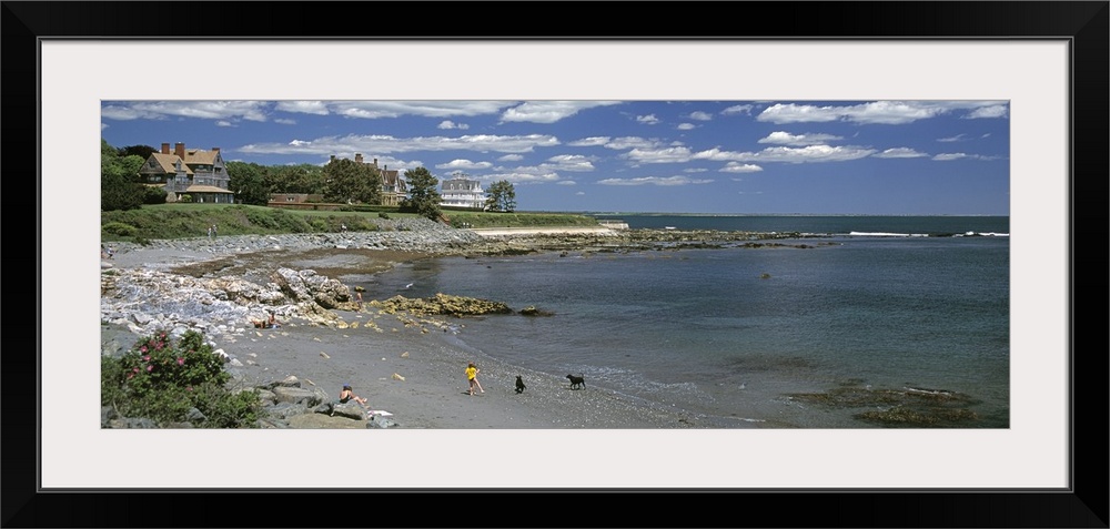 Rhode Island, Newport, People on a beach