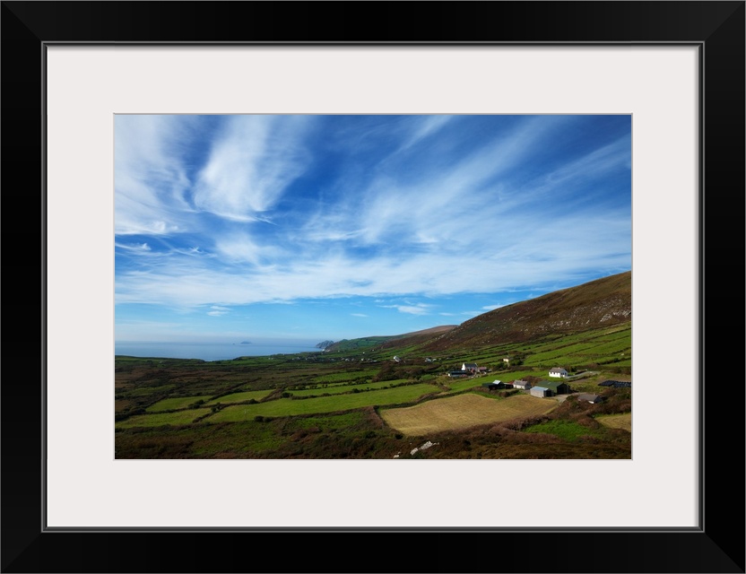 Ring of Kerry Coastline and Fields near Ballinskelligs, County Kerry, Ireland