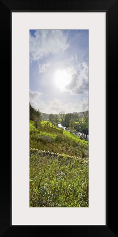 River flowing in a valley, Tarnbrook Wyre, Lee, Forest Of Bowland, Lancashire, England