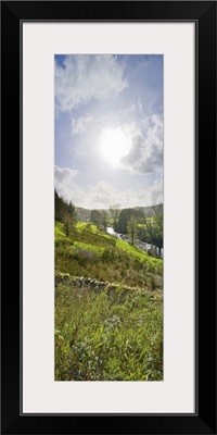 River flowing in a valley, Tarnbrook Wyre, Lee, Forest Of Bowland, Lancashire, England