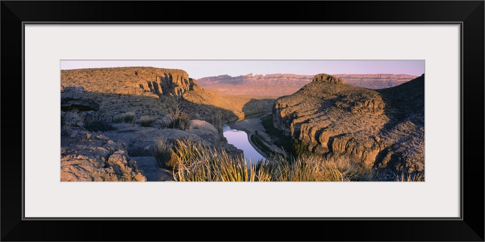 River passing through mountains, Big Bend National Park, Texas