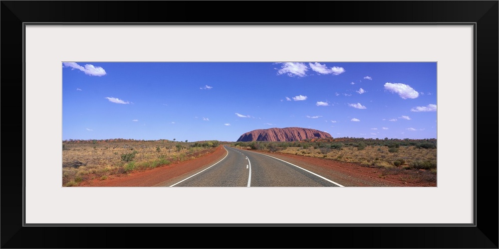 Road and Ayers Rock Australia