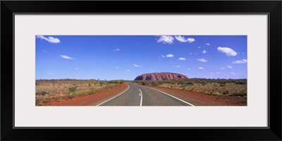 Road and Ayers Rock Australia