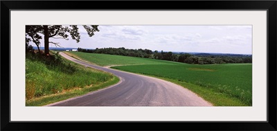 Road passing through a landscape, Country Road, Crawford County, Wisconsin,