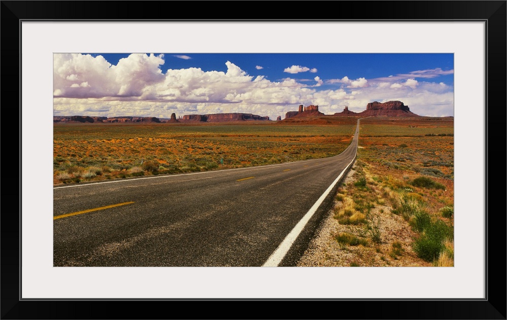 Road passing through a valley, Monument Valley, San Juan County, Utah