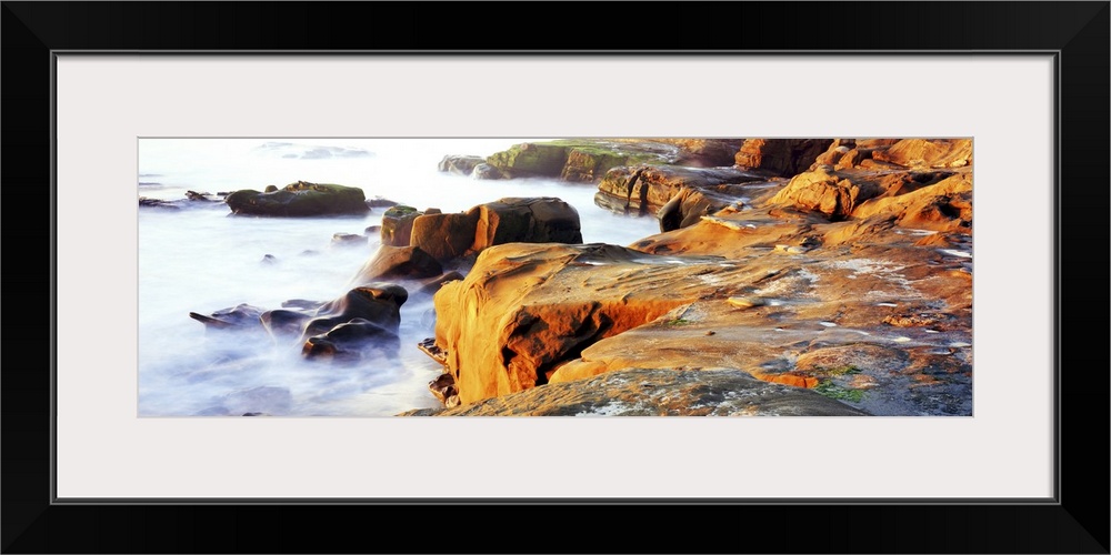 Rock formations at a coast, La Jolla, California