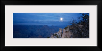 Rock formations at night, Yaki Point, Grand Canyon National Park, Arizona