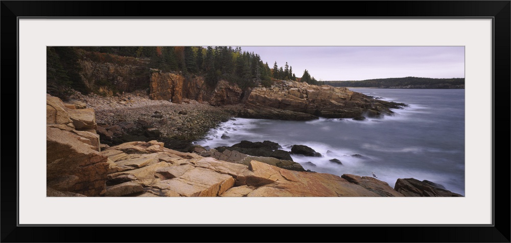 Rock formations at the coast, Monument Cove, Mount Desert Island, Acadia National Park, Maine