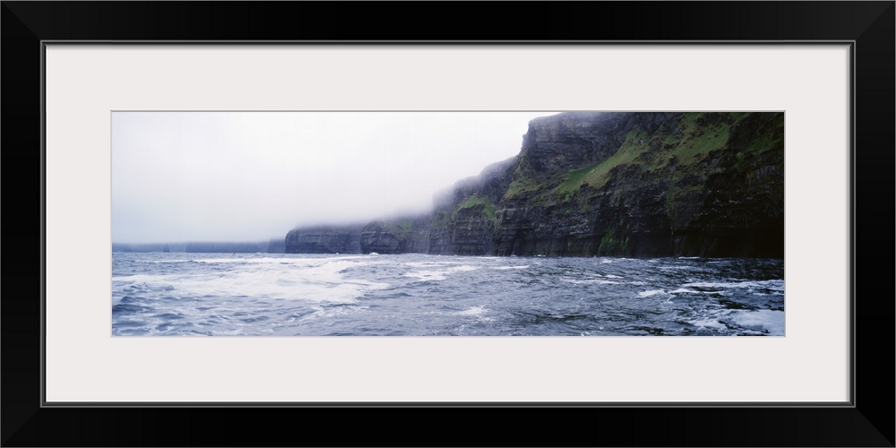 Rock formations at the waterfront, Cliffs Of Moher, The Burren, County Clare, Republic Of Ireland