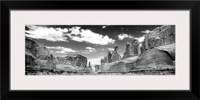 Rock formations, Courthouse Tower, Arches National Park, Utah