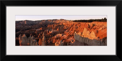 Rock formations in a desert, Sunrise Point, Bryce Canyon National Park, Utah