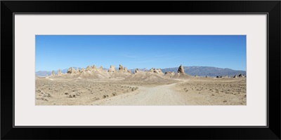 Rock formations in a desert, Trona, San Bernardino County, California