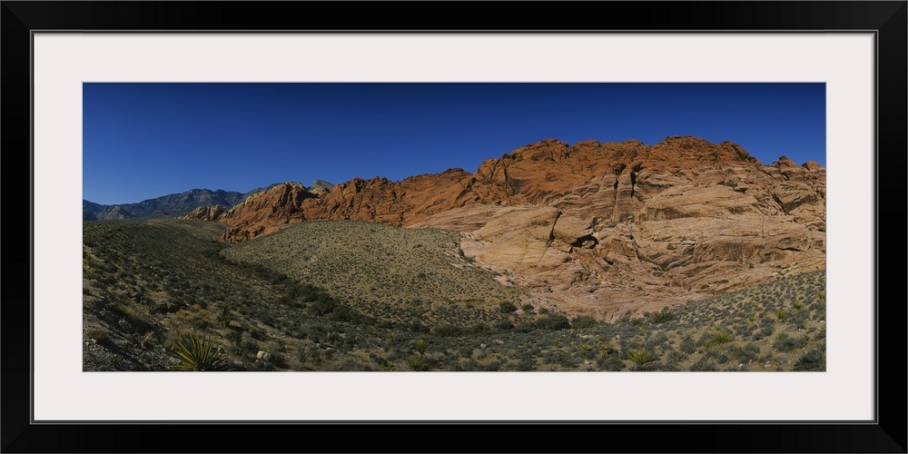 Rock formations on a landscape