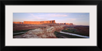 Rock formations on a landscape, Canyonlands National Park, Utah