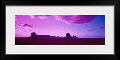 Rock formations on a landscape, Monument Valley, Arizona