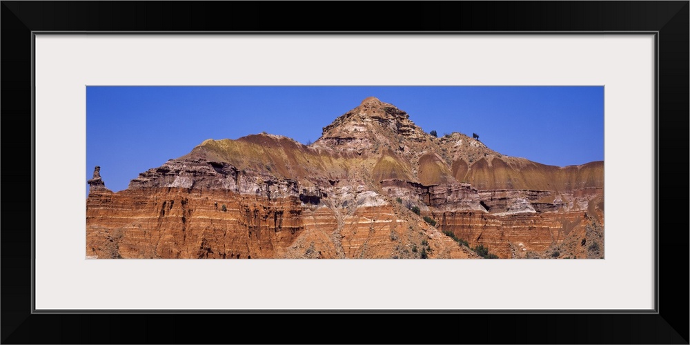 Rock formations on a landscape, Palo Duro Canyon State Park, Texas,