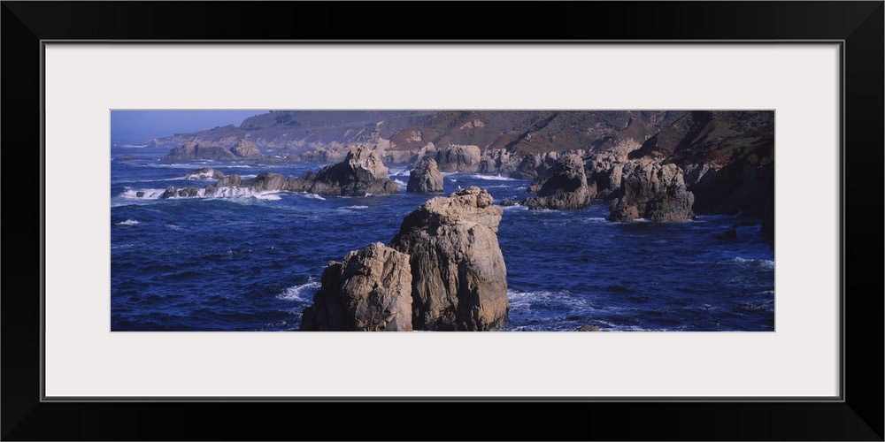 Rock formations on the beach, Big Sur, Garrapata State Beach, Monterey Coast, California