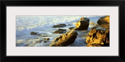Rock formations on the beach, La Jolla, California