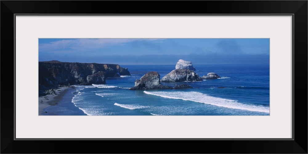 Rock formations on the beach, Sand Dollar Beach, Big Sur, California